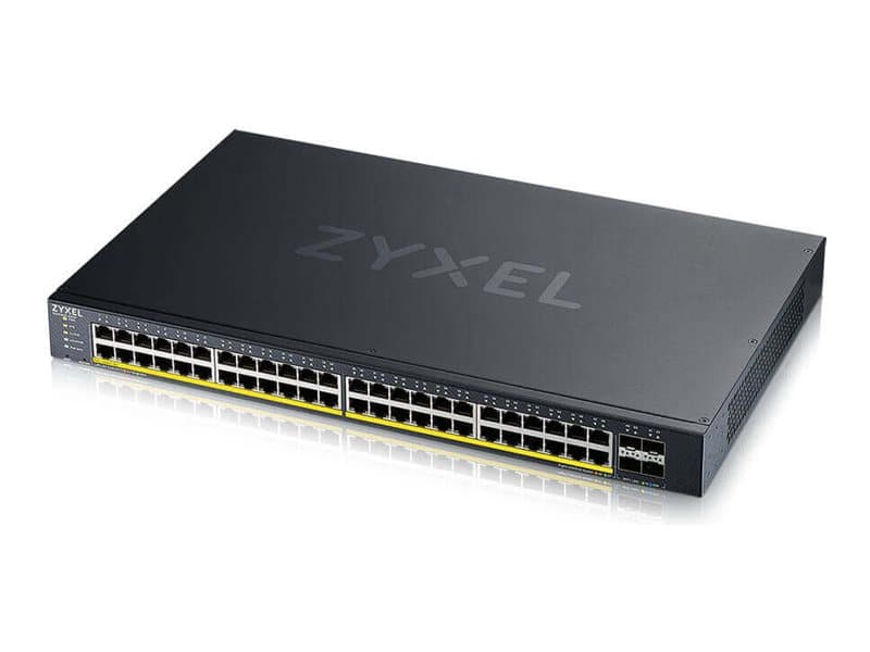 Zyxel XGS1935-52HP, Hallittu, L2/L3, Gigabit Ethernet (10/100/1000), Power over Ethernet -tuki, Telineasennus