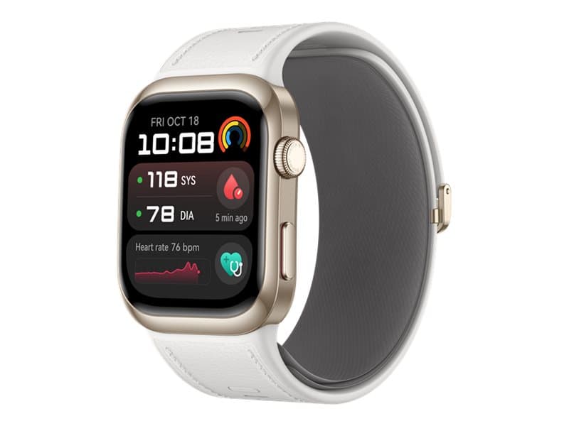 Huawei Watch D2 älykello, kultainen, fluoroelastomeeri/komposiittinahkaranneke