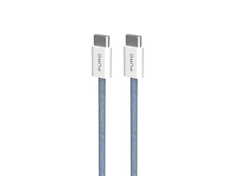 PURO PUCCCFABK415MTBLUE, 1,5 m, USB C, USB C, USB 2.0, sininen