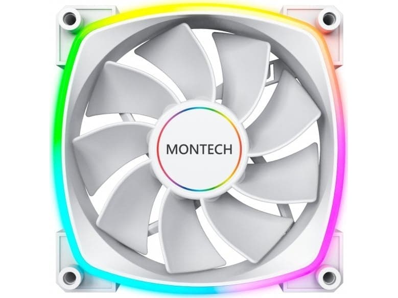Montech Montech RX140 PWM ARGB Reverse tuuletin - 140mm, baltas, baltas