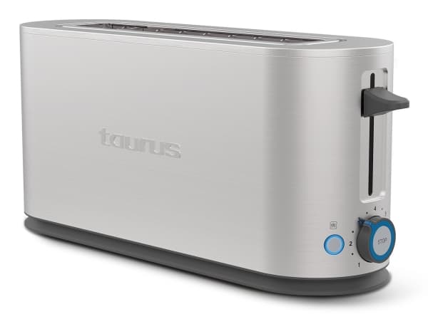 Taurus Mytoast Legend, 2 viipaletta, ruostumaton teräs, ruostumaton teräs, napit, pyörivä, vaakasuora, 1000 W, 26 cm