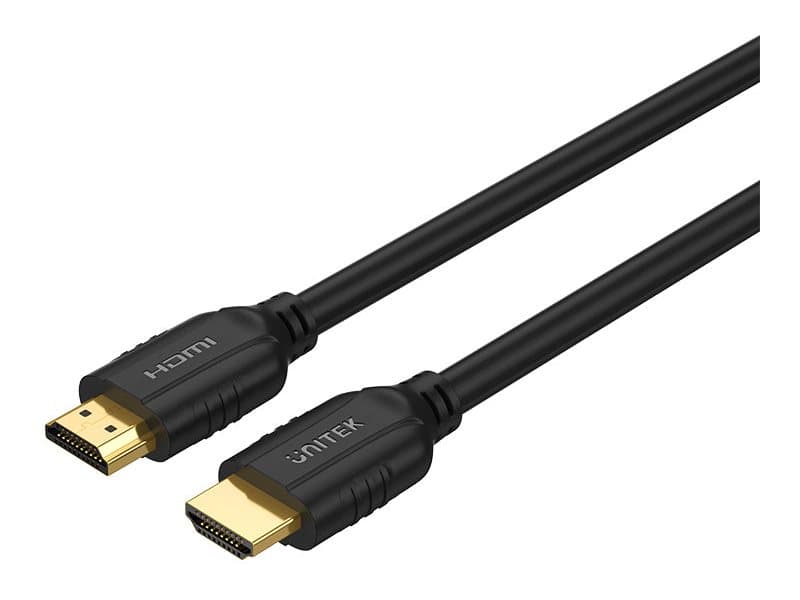 Unitek - High Speed - HDMI-kaapeli - HDMI han til HDMI han - 10 m - lajittelu - tiukkaa, 4K60 Hz (3840 x 2160) tuki