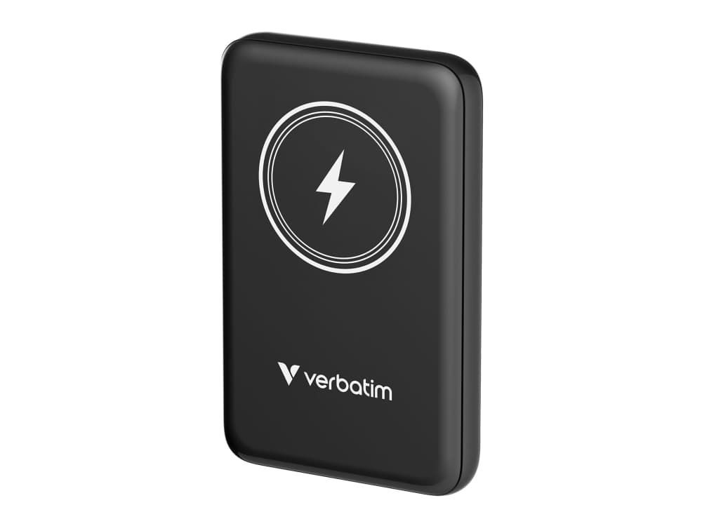 Verbatim Charge ""n"" Go, 10000 mAh, Litiumpolymeeri (LiPo), Quick Charge 3.0, Langaton lataus, Musta