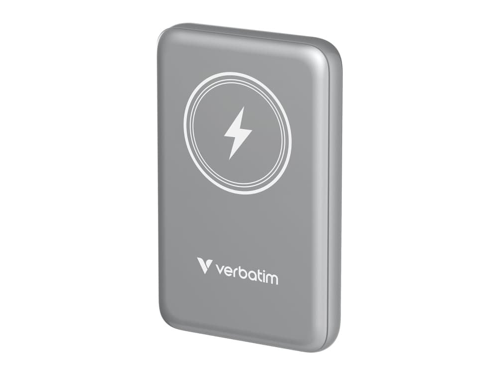 Verbatim Charge ""n"" Go, 10000 mAh, litiumpolymeeri (LiPo), Quick Charge 3.0, langaton lataus, harmaa