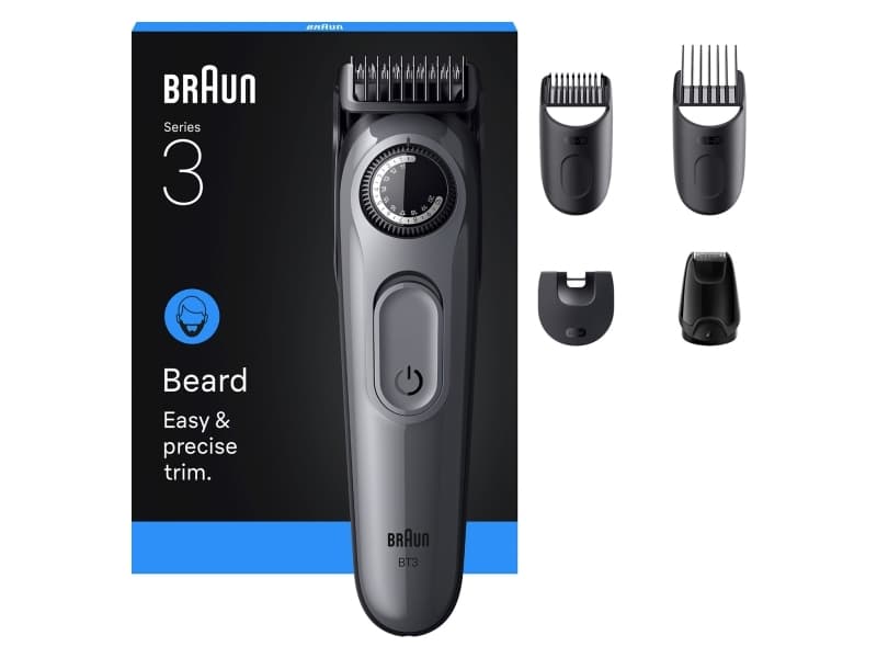 Braun Sarja 3 partatrimmeri, BT3560, Harmaa