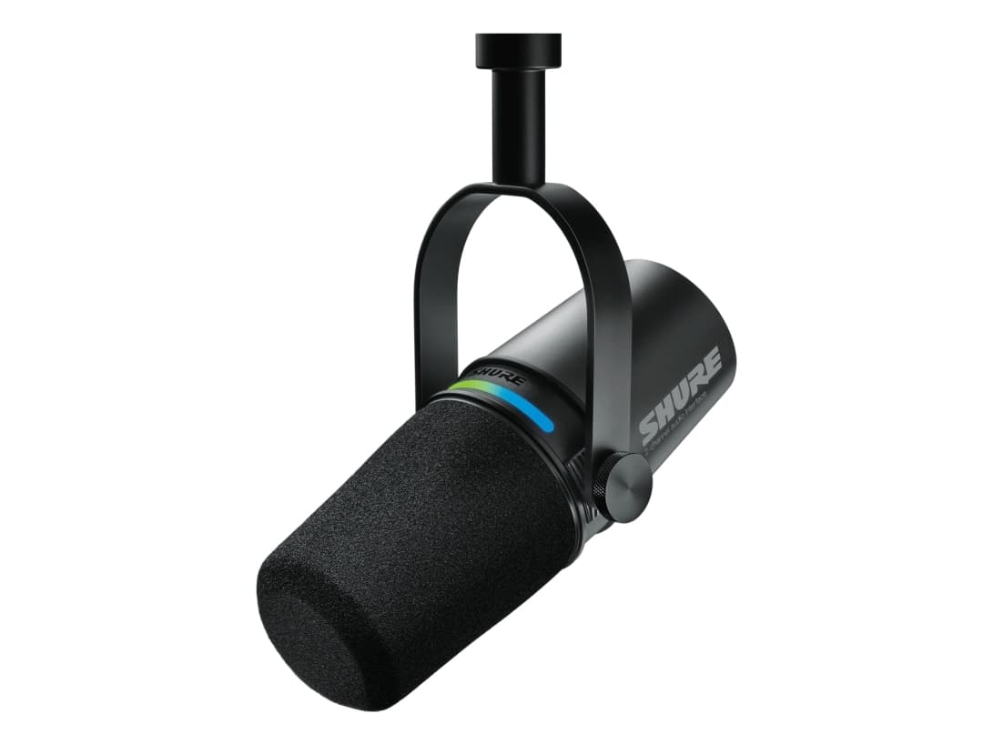 Shure MV7i - Älykäs mikrofoni, jossa on U-liitäntä
