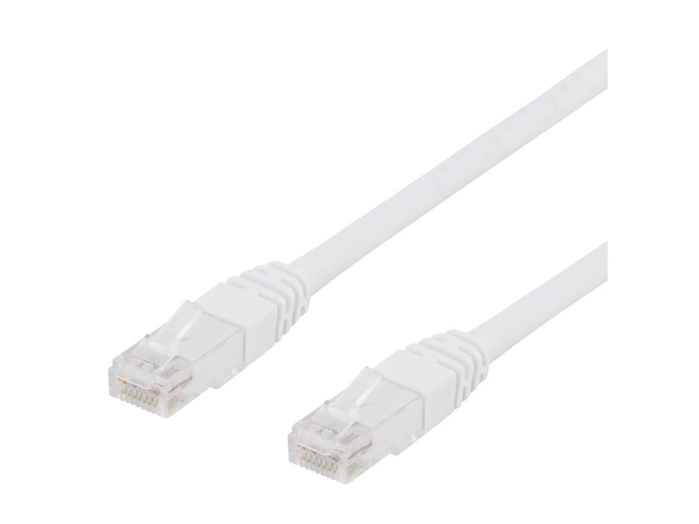 Deltaco U/UTP Cat6 laitekaapeli, valkoinen, 10m, 10 m, Cat6, RJ-45, RJ-45, Valkoinen