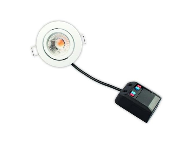 Claudia Looping 350mA Dimmable 3.2W 3000K Ra95 270lm IP44 Matt White Round.