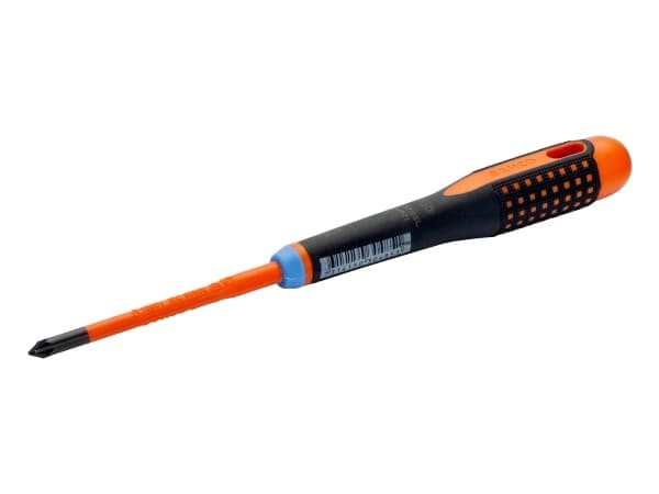 Bahco eristetty ruuvimeisseli - Ergo Slim line suora ja Phillips 6mm PZ2 combi 1000v 1000v