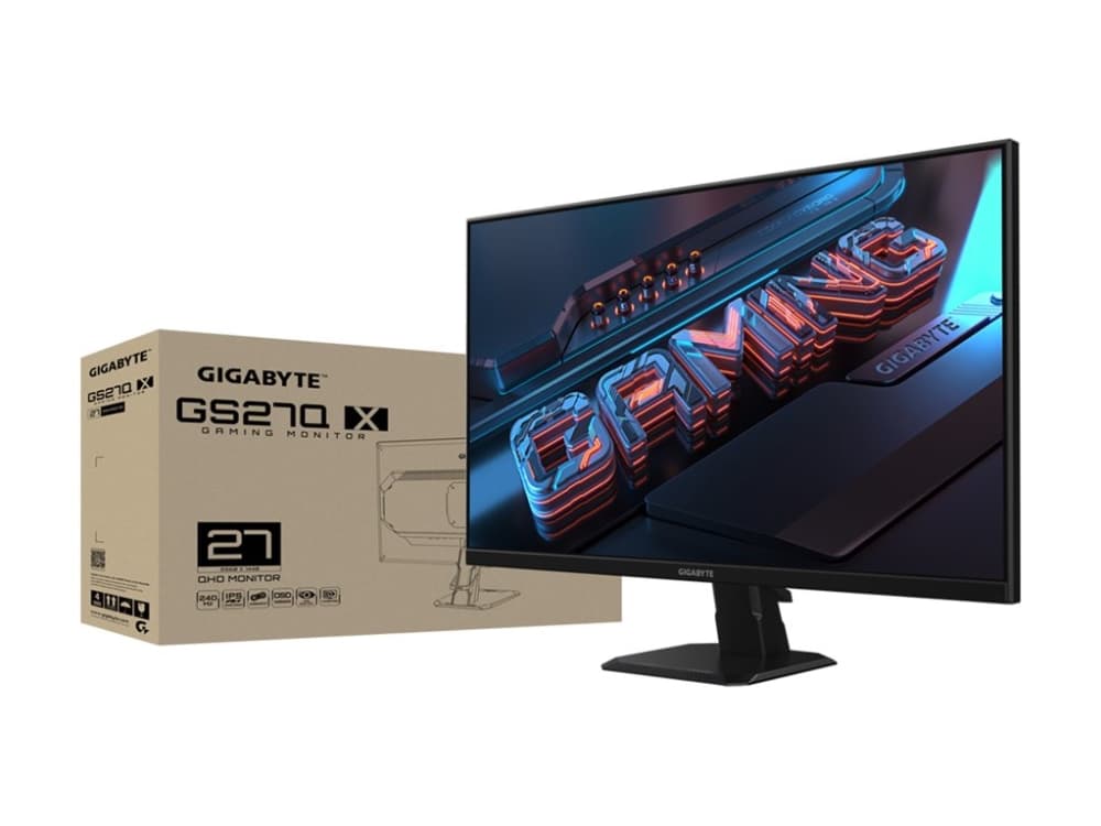 GIGABYTE GS27Q X, 68,6 cm (27), 2560 x 1440 pikseliä, Quad HD, LED, 1 ms, musta