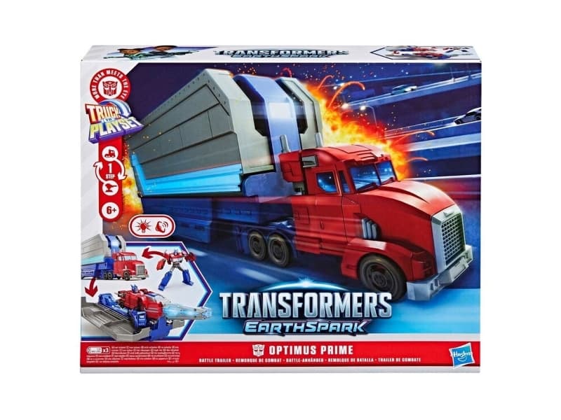 TRANSFORMERS Earthspark playset 2-i-1 Battle Trailer