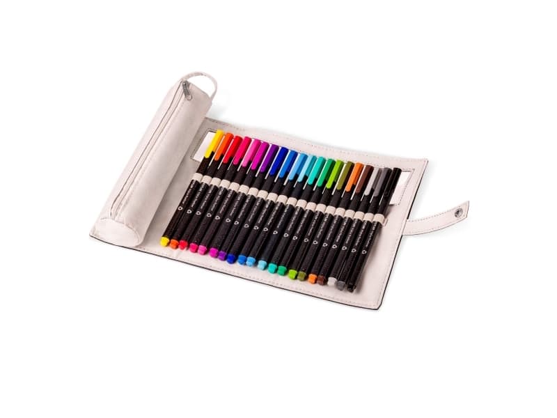 Fineliner STAEDTLER Triplus kynäkotelolla 0,3 mm, 20 kpl, eri värejä