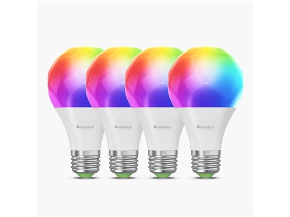 Nanoleaf Essentials Smart A60-lamppu Matter WiFi 900 lm, 2700-6500 K, 4-pack | E27 | 9 W | RGBCW