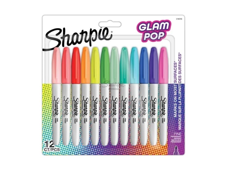 Pysyvät tussit Sharpie Fine Glam Pop 12 väriä - 2198780