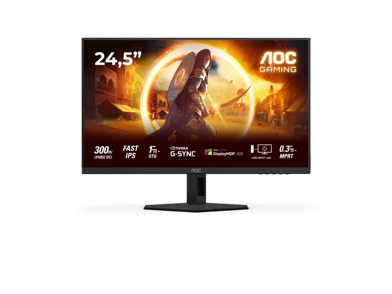 AOC G4 25G4SRE, 62,2 cm (24.5), 1920 x 1080 pikseliä, Full HD, LED, 1 ms, musta, Punainen