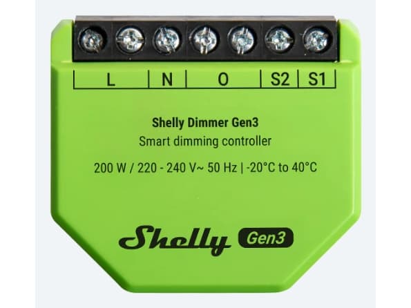 Shelly Dimmer Gen3 - Älykäs himmennysohjain