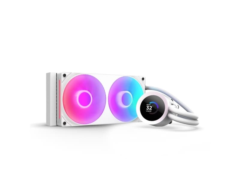 NZXT Kraken Plus RGB 240, All-in-one-nesteenjäähdytin, 12 cm, Valkoinen
