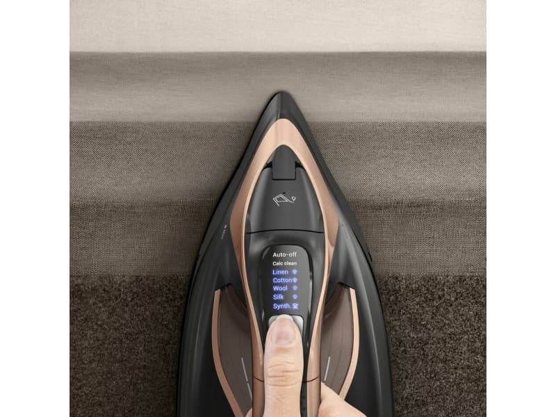 Tefal Ultimate Power Pro FV9E50, Kuiva- & höyrysilitysrauta, Durilium AirGlide Autoclean soleplate, 2 m, 300 g/min, musta, Kupari, 85 g/min