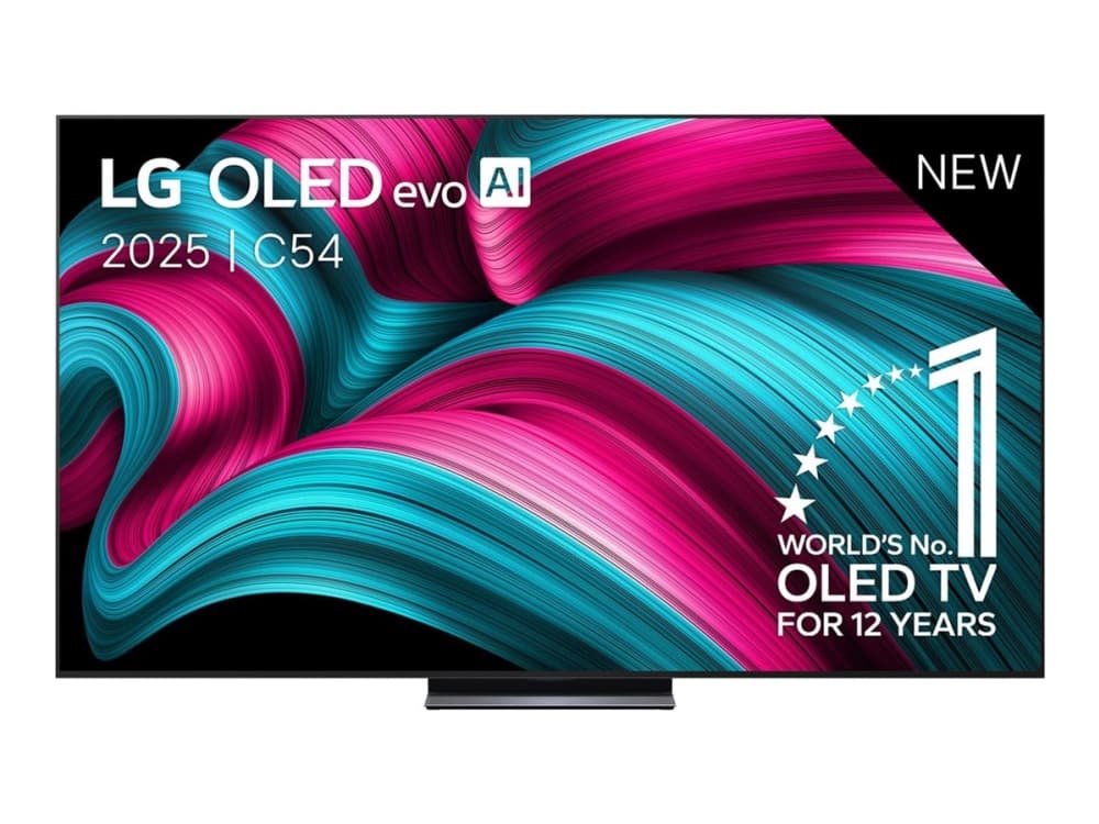 LG OLED evo AI OLED83C54LA, 2,11 m (83), 3840 x 2160 pikseliä, OLED evo, Älytelevisio, Wi-Fi, musta