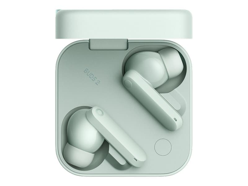 CMF Buds 2 - Langattomat kuulokkeet mikrofonilla - korvatyynyt - Bluetooth - aktiivinen melunvaimennus - vaaleanvihreä