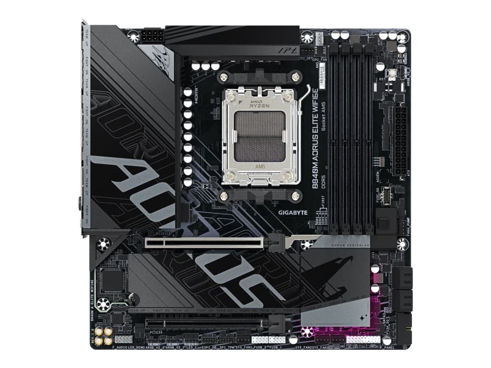 Gigabyte B840M Elite WIFI6E B840 AM5 mATX DDR5 - AMD Socket AM5 (Ryzen Zen4) - Micro/Mini/Flex-ATX (B840M A Elite WIFI6E)