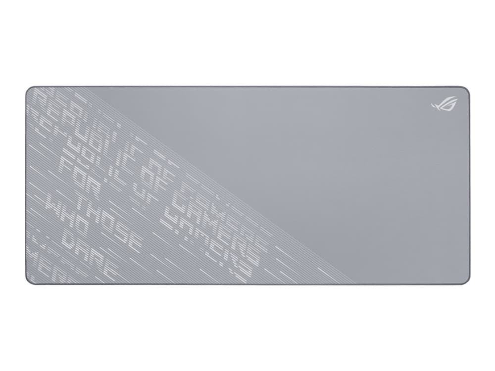 ASUS ROG Scabbard II Arctic Gray XXL, Harmaa, Kuvio, Kangas, Kumi, Liukumaton pohja, Pelihiirimatto