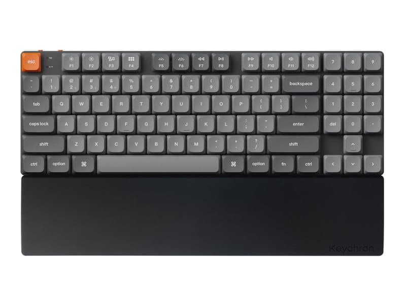 Keychron PR59, Keyboard palm rest, Silikoni, 346 mm, 77 mm, 153 g, musta