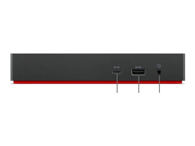 Lenovo TP USB-C Dock-MX, Langallinen, USB 3.2 Gen 1 (3.1 Gen 1) Type-C, 10,100,1000 Mbit/s, musta, 4K Ultra HD, 3840 x 2160 pikseliä