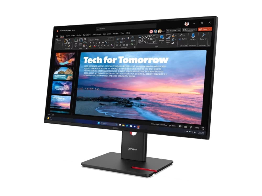 Lenovo ThinkVision T27QD-40, 68,6 cm (27), 2560 x 1440 pikseliä, Wide Quad HD, LED, 6 ms, musta