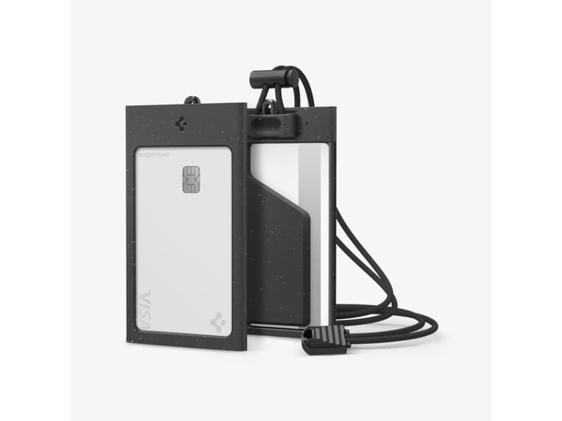 Spigen Badge Holder MagSlide, Nimikortin kotelo, Maisema/Muotokuva, Muovi, musta, 90 cm, 1 kpl