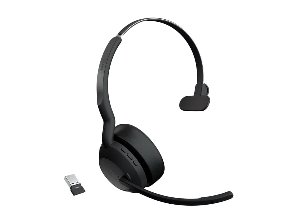 Jabra Evolve2 55, Langaton, Toimisto/puhelukeskus, 20 - 20000 Hz, 79 g, Kuulokkeet, Musta