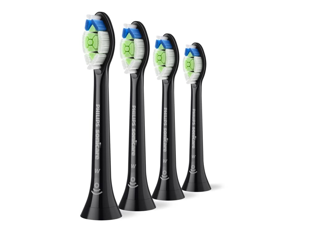 Philips Optimal White HX6064/88 Pakkauksessa 4 harjaspäätä, 4 kpl, musta, 3 kuukautta, keskikokoinen, 62000 rpm, Philips