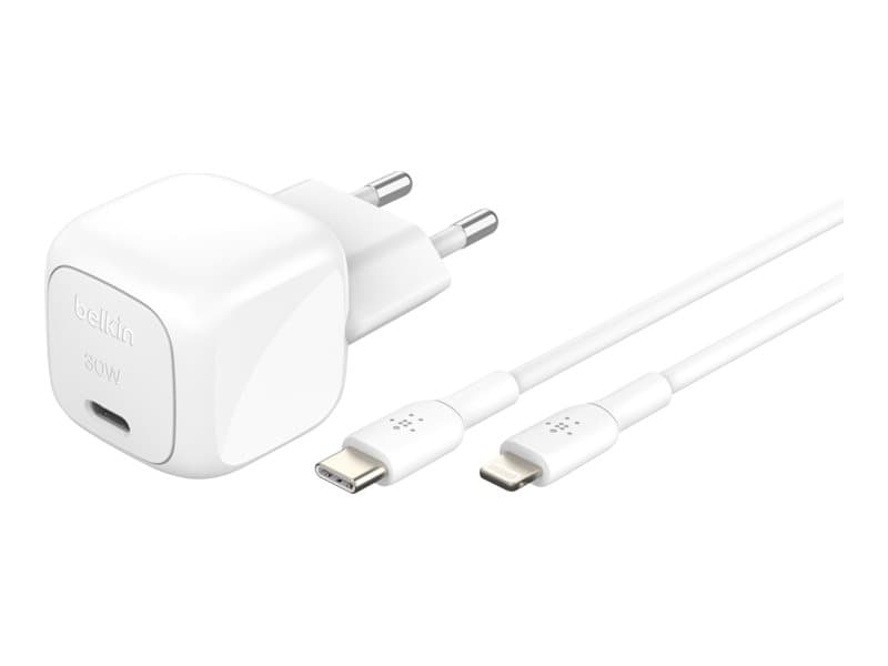 Belkin WCA008KQ1MWH-B5, Sisätila, AC, 1 m, Valkoinen