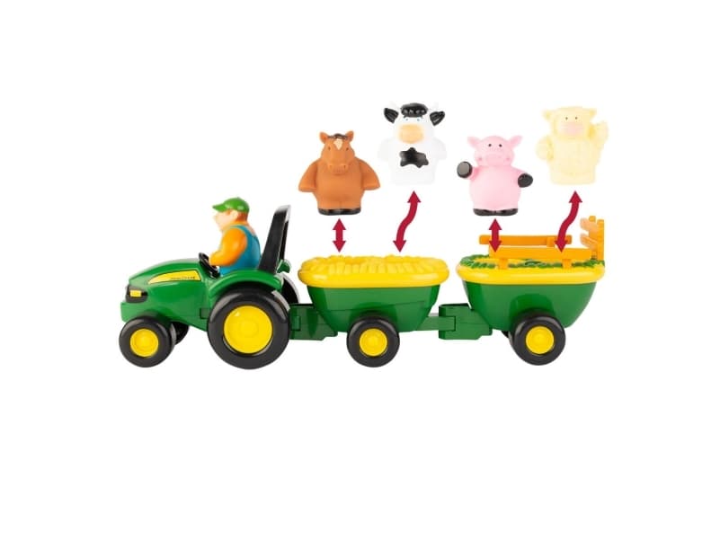Tomy John Deere eläintraktori 18m+ Tomy Tomy