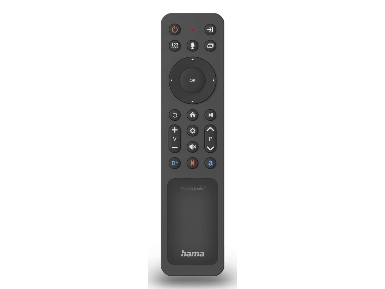 Hama 00221058, TV, Bluetooth, Painikkeiden painaminen, Uudelleenladattava, musta