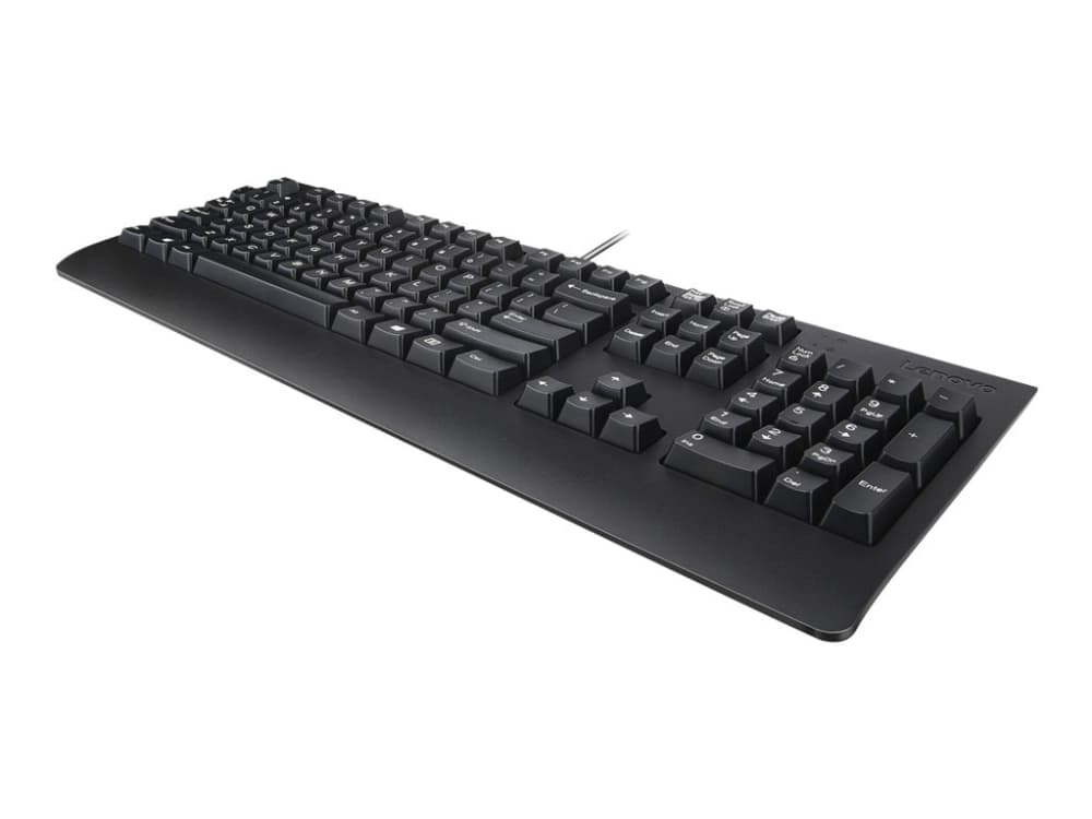 Lenovo Preferred Pro II - Näppäimistö - täysikokoinen - USB - QWERTY - dansk - sort - brun kasse