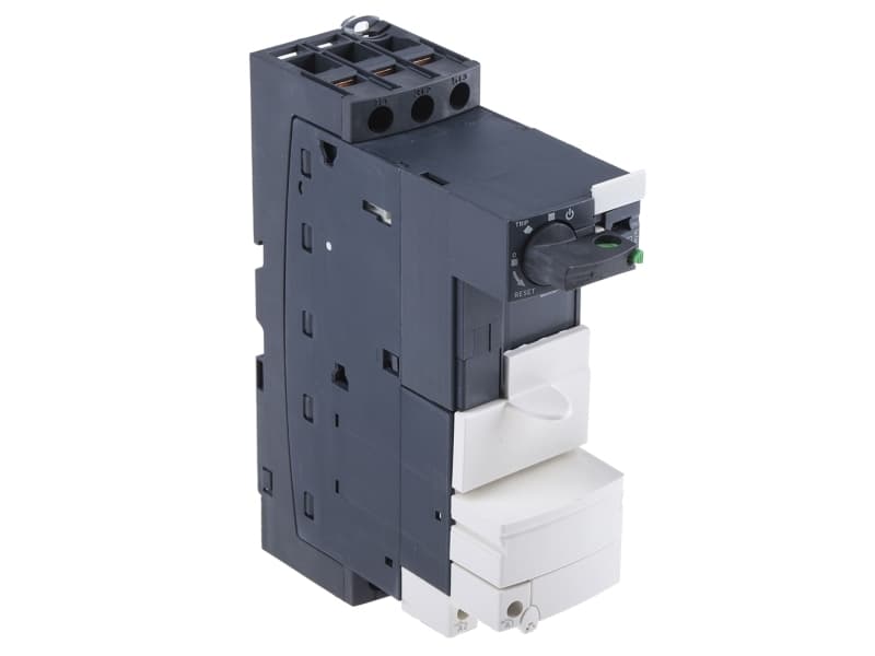 SCHNEIDER ELECTRIC TeSys -moottorinkäynnistinmoduuli U, perusmoduuli 32A 3-napainen + 1NO + 1NC -katkaisija ja kontaktori. Ruuviliitin