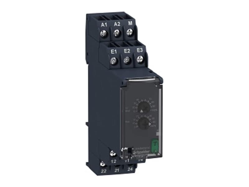 Zelio kontrolrelæ for måling af understrøm og/eller overstrøm 4mA..1A 2 C/O 8A 24-240 VAC/DC