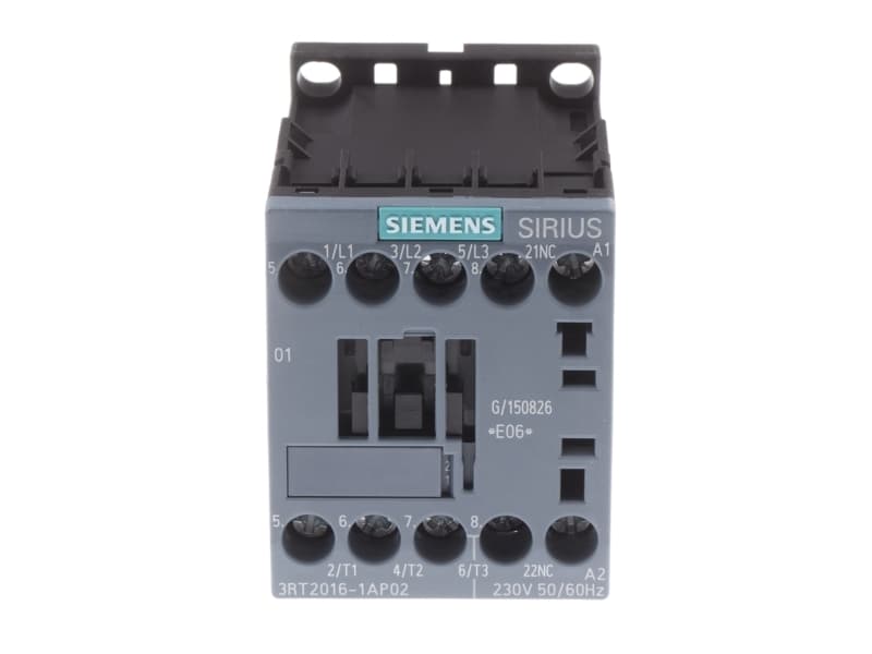 Siemens 3RT2016-1AP02 Kontaktori 3 x katkaisija 4 kW 230 V/AC 9 A apukoskettimella 1 kpl 1 kpl
