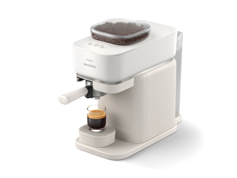 Philips BAR300/00, Espressokone, 1,2 L, Kahvipavut, Sisäänrakennettu jauhin, Valkoinen