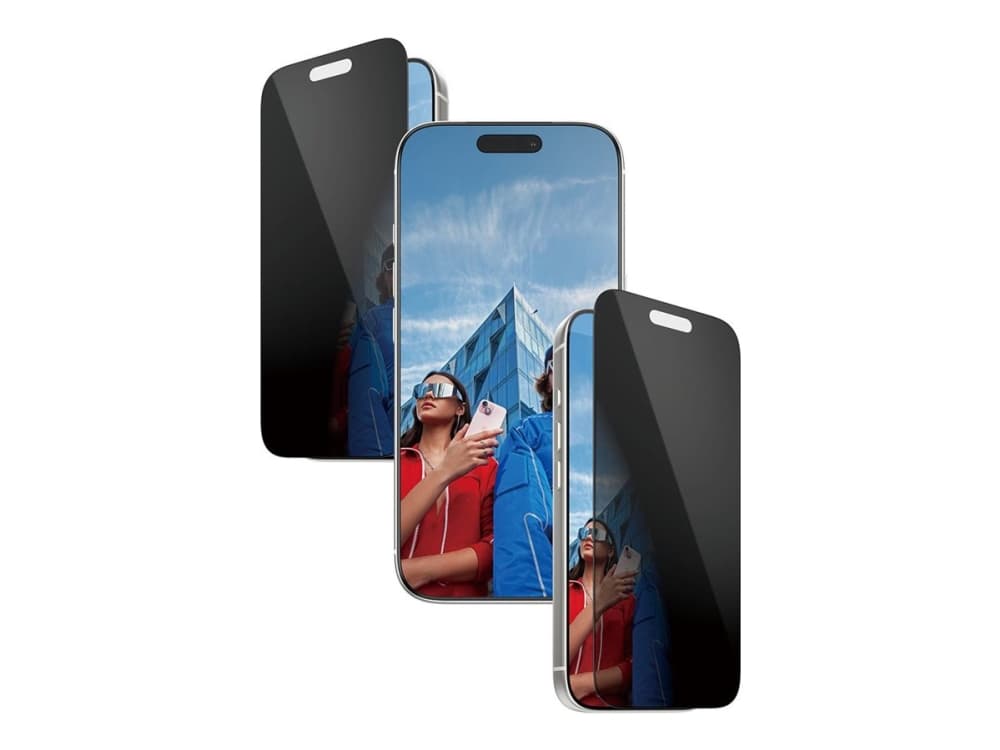 PanzerGlass ® 2-Way Privacy Screen Protector iPhone 17 Pro | Ultra-Wide Fit w. EasyAligner, Apple, Apple - iPhone 17 Pro, Asennus kuivana, Naarmuuntumisenkestävä, Iskunkestävä, Läpinäkyvä, 1 kpl