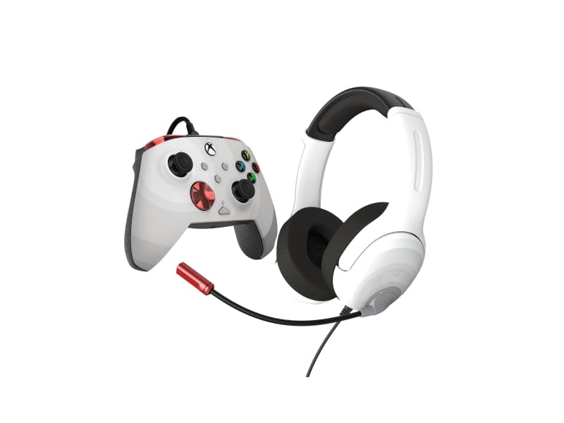 PDP 049-026-RWB, Gamepad, PC, Xbox One, Xbox Series S, Xbox Series X, D-Mat, painikkeiden jako, johdollinen, USB, USB Type-C