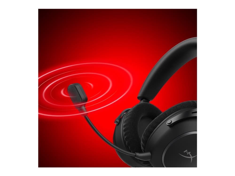 HyperX Cloud Alpha 2 - Kuulokkeet - täysikokoiset - Bluetooth/2.4 GHz radiotaajuus - langaton, langallinen - 3.5 mm liitin, USB-C - musta