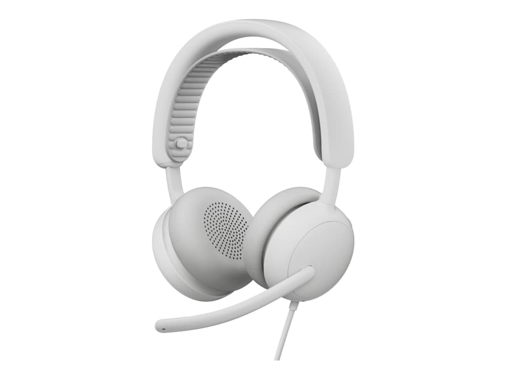 Logitech 981-001617, Langallinen, 20 - 20000 Hz, Puhelut/Musiikki, 223,5 g, Kuulokkeet, Valkoinen