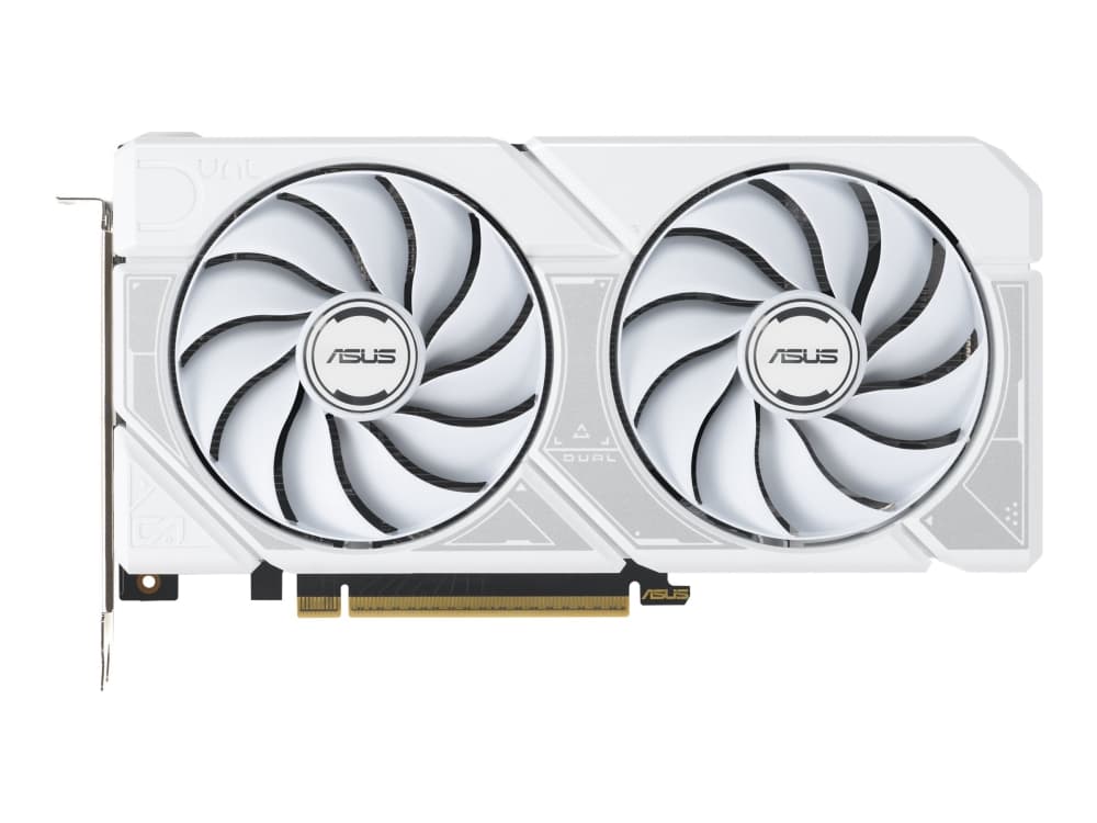 ASUS Dual -RTX5060TI-O8G-WHITE, GeForce RTX 5060 Ti, 8 GB, GDDR7, 128 bittiä, 7680 x 4320 pikseliä, PCI Express 5.0