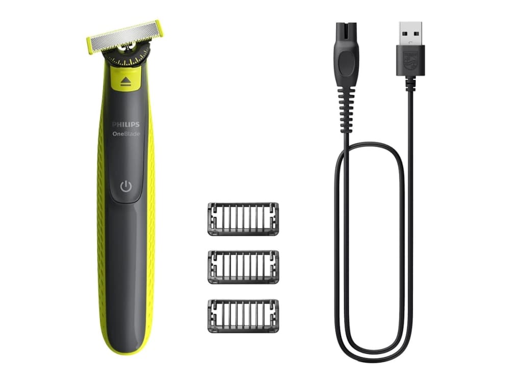 Philips Norelco OneBlade OneBlade 360 QP2724/23 Face, Teräverkollinen parranajokone, Harmaa, Lime, QP210, QP220, QP230, QP610, QP620, QP410, QP420, Akku, Nikkelimetallihybridi (NiMH), Sisäänrakennettu akku