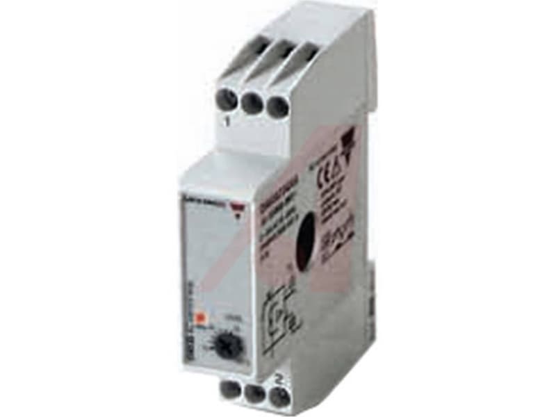 CARLO GAVAZZI Virtamuuntaja 5-50 AAC, sivukaapeliläpivienti, transistorilähtö, 40VDC/100 mA, säädettävä kynnysarvo, DIN-kiskokiinnitys