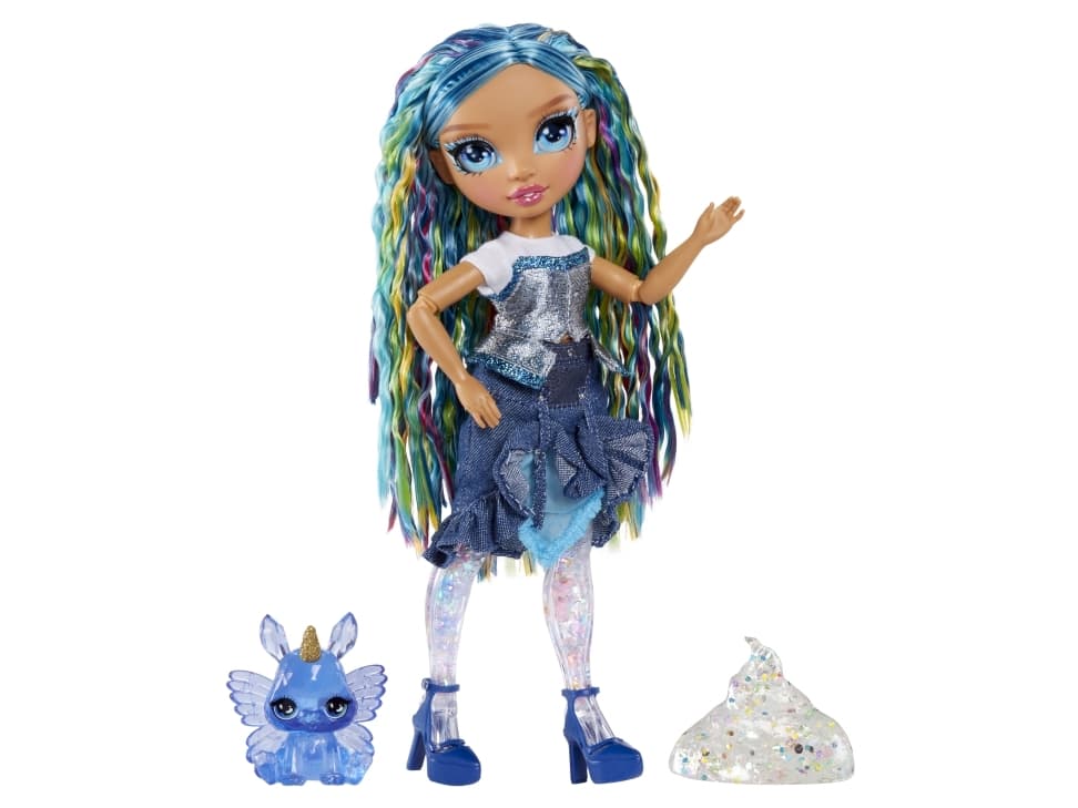 Rainbow High Rainbow Shimmers with Slime Fashion Doll - Skyler (blue), Muotinukke, Naaras, 4 vuosi/vuosia, Poika/tyttö, 280 mm, Monivärinen