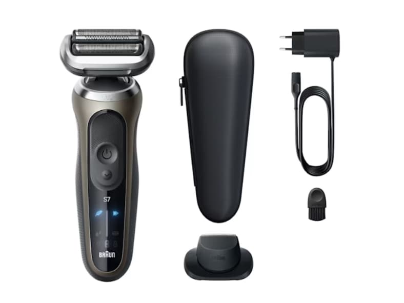 Braun Series 7 72-C1200s, musta, Pronssi, Ruostumaton teräs, Painikkeet, Normaali, LED, AC/Akku, Litiumioni (Li-Ion)