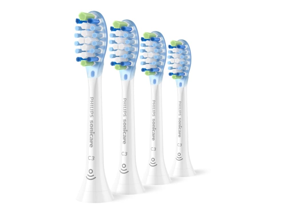 Philips Premium Plaque Defence HX9044/87 Harjaspääpakkaus, 4 kpl, 4 kpl, Valkoinen, 3 kuukautta, Keskikokoinen, 62000 liikettä minuutissa, Philips